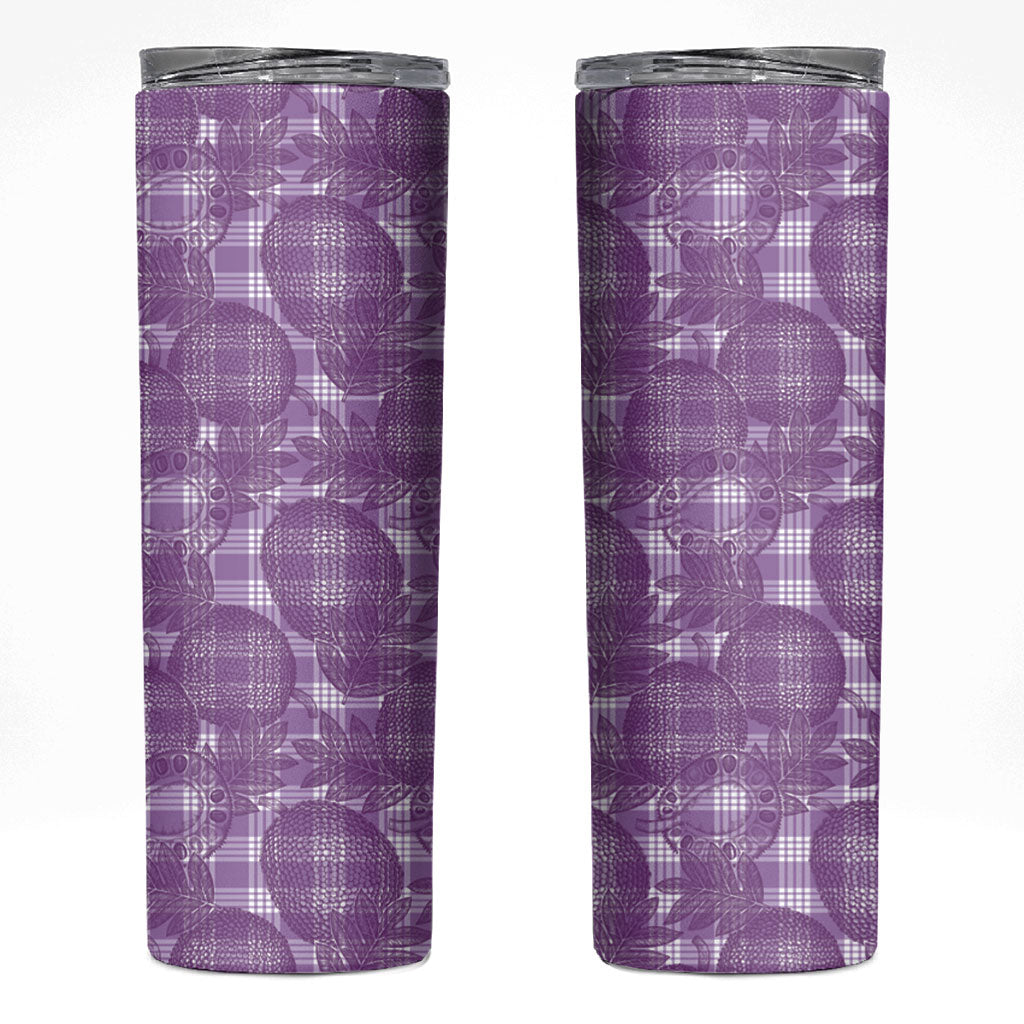 Poni Hawaii Breadfruit Palaka Motifs Skinny Tumbler