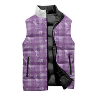 Poni Hawaii Breadfruit Palaka Motifs Sleeveless Puffer Jacket LT14 - Polynesian Pride