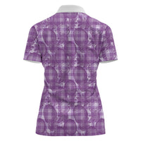 Poni Hawaii Breadfruit Palaka Motifs Women Polo Shirt LT14 - Polynesian Pride
