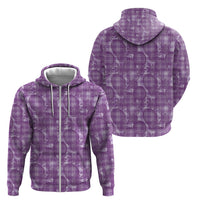 Poni Hawaii Breadfruit Palaka Motifs Zip Hoodie LT14 - Polynesian Pride