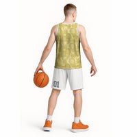 Melemele Hawaii Breadfruit Palaka Motifs Basketball Jersey LT14 - Polynesian Pride