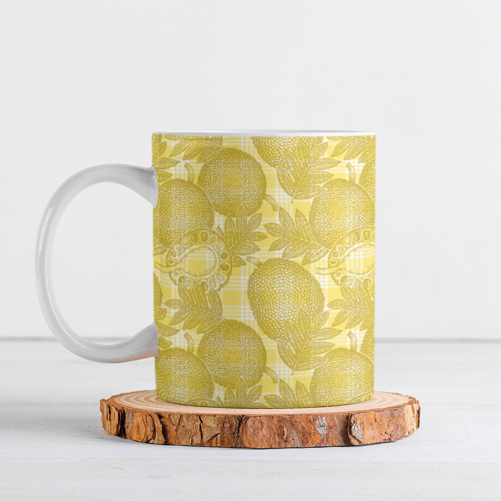 Melemele Hawaii Breadfruit Palaka Motifs Ceramic Mug
