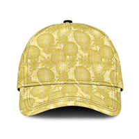 Melemele Hawaii Breadfruit Palaka Motifs Classic Cap LT14 Universal Fit Yellow - Polynesian Pride
