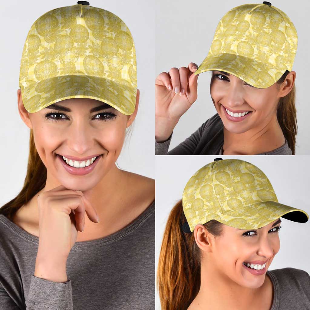 Melemele Hawaii Breadfruit Palaka Motifs Classic Cap LT14 - Polynesian Pride