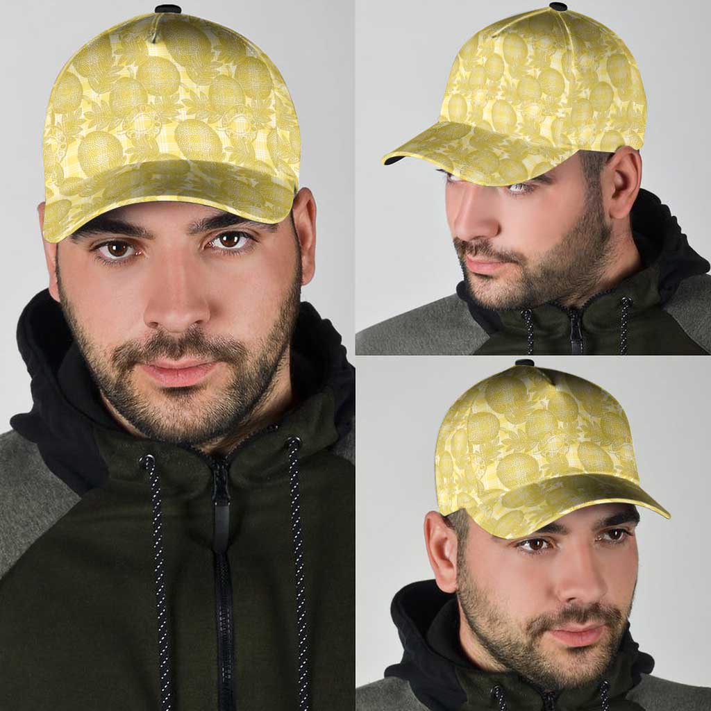Melemele Hawaii Breadfruit Palaka Motifs Classic Cap LT14 - Polynesian Pride