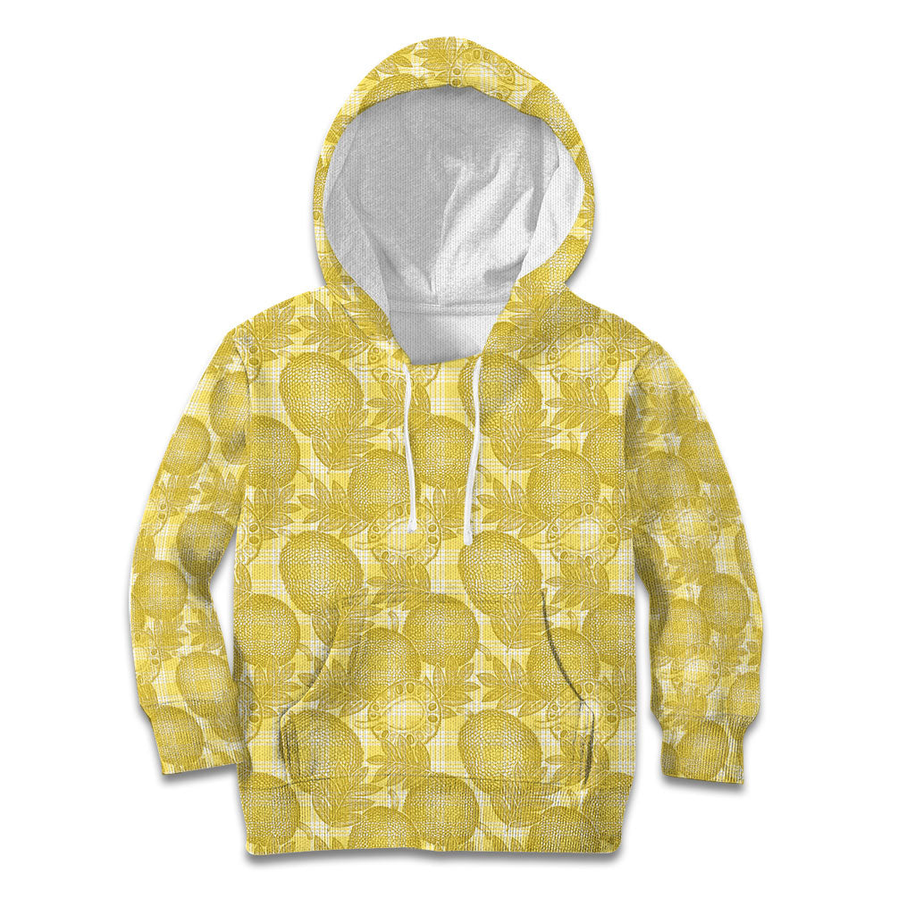 Melemele Hawaii Breadfruit Palaka Motifs Kid Hoodie