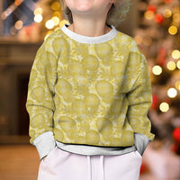 Melemele Hawaii Breadfruit Palaka Motifs Kid Ugly Christmas Sweater LT14 - Polynesian Pride
