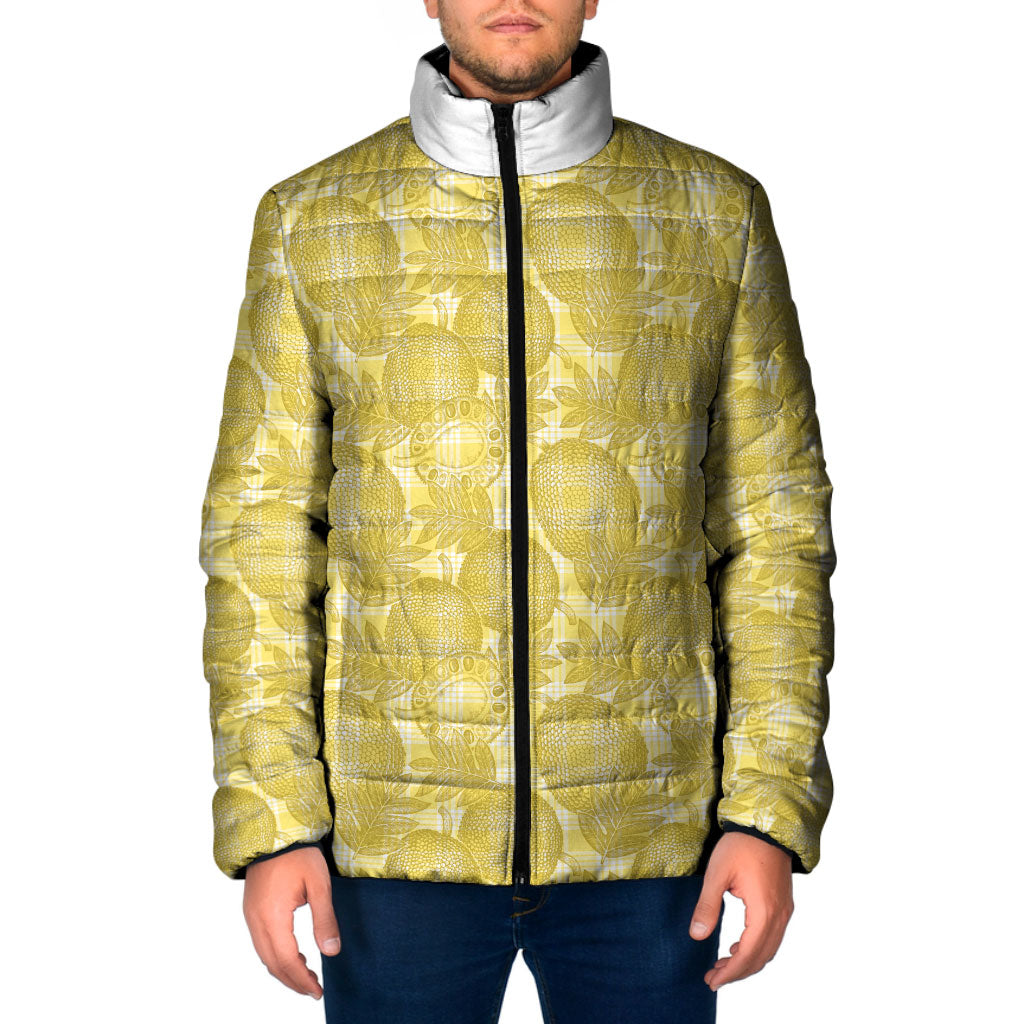 Melemele Hawaii Breadfruit Palaka Motifs Padded Jacket