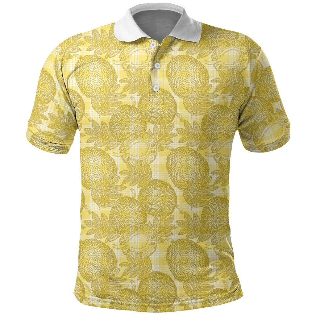 Melemele Hawaii Breadfruit Palaka Motifs Polo Shirt