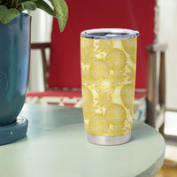 Melemele Hawaii Breadfruit Palaka Motifs Tumbler Cup LT14 - Polynesian Pride