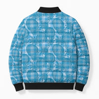 Polu Hawaii Breadfruit Palaka Motifs Bomber Puffer Jacket LT14 - Polynesian Pride