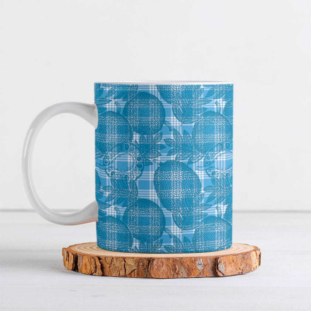 Polu Hawaii Breadfruit Palaka Motifs Ceramic Mug