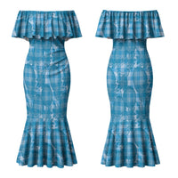 Polu Hawaii Breadfruit Palaka Motifs Couples Matching Mermaid Dress and Hawaiian Shirt LT14 - Polynesian Pride