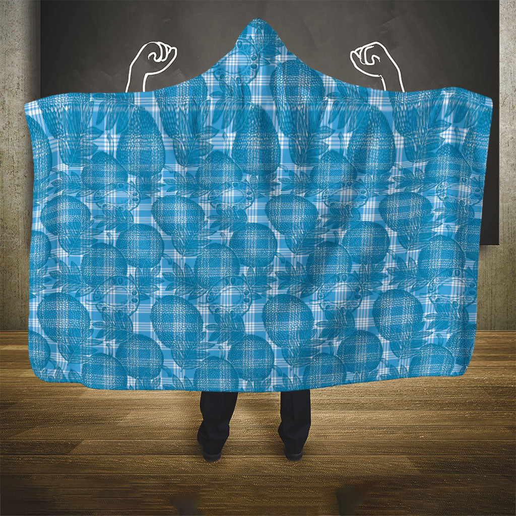 Polu Hawaii Breadfruit Palaka Motifs Hooded Blanket LT14 - Polynesian Pride