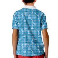 Polu Hawaii Breadfruit Palaka Motifs Kid Polo Shirt LT14 - Polynesian Pride