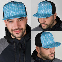 Polu Hawaii Breadfruit Palaka Motifs Mesh Trucker Cap LT14 - Polynesian Pride