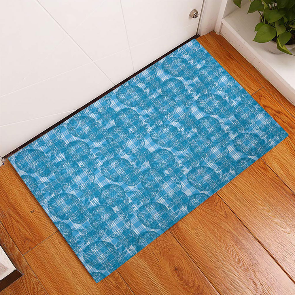 Polu Hawaii Breadfruit Palaka Motifs Rubber Doormat LT14 - Polynesian Pride