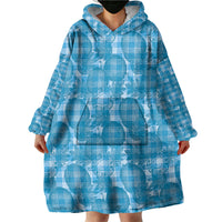 Polu Hawaii Breadfruit Palaka Motifs Wearable Blanket Hoodie LT14 - Polynesian Pride