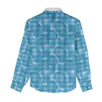 Polu Hawaii Breadfruit Palaka Motifs Women Casual Shirt LT14 - Polynesian Pride