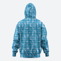 Polu Hawaii Breadfruit Palaka Motifs Zip Hoodie LT14 - Polynesian Pride
