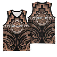 Aotearoa Kati Mamoe Personalised Basketball Jersey Maori Iwi Poutama Puhoro Tattoo LT14 - Polynesian Pride