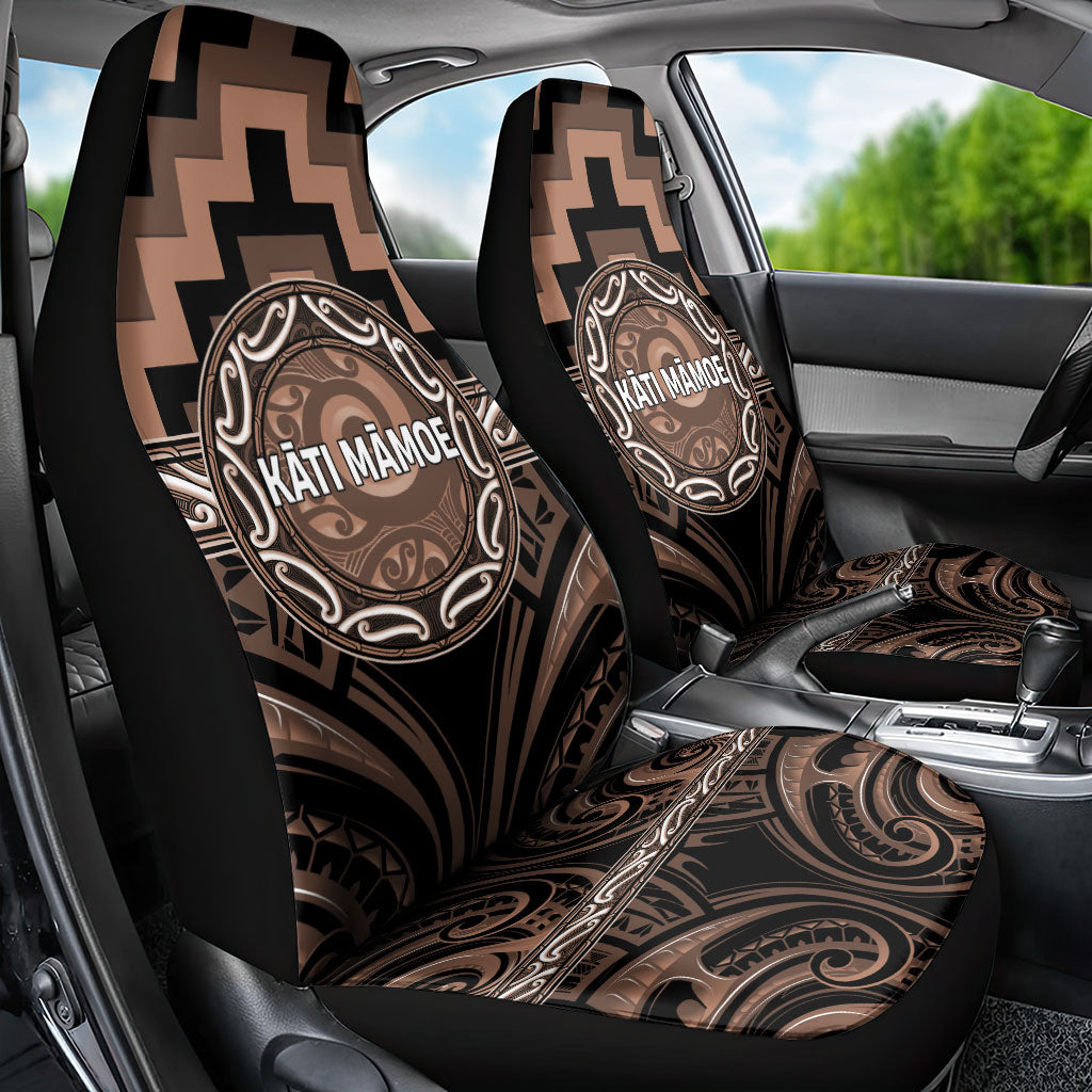 Aotearoa Kati Mamoe Car Seat Cover Maori Iwi Poutama Puhoro Tattoo LT14 - Polynesian Pride
