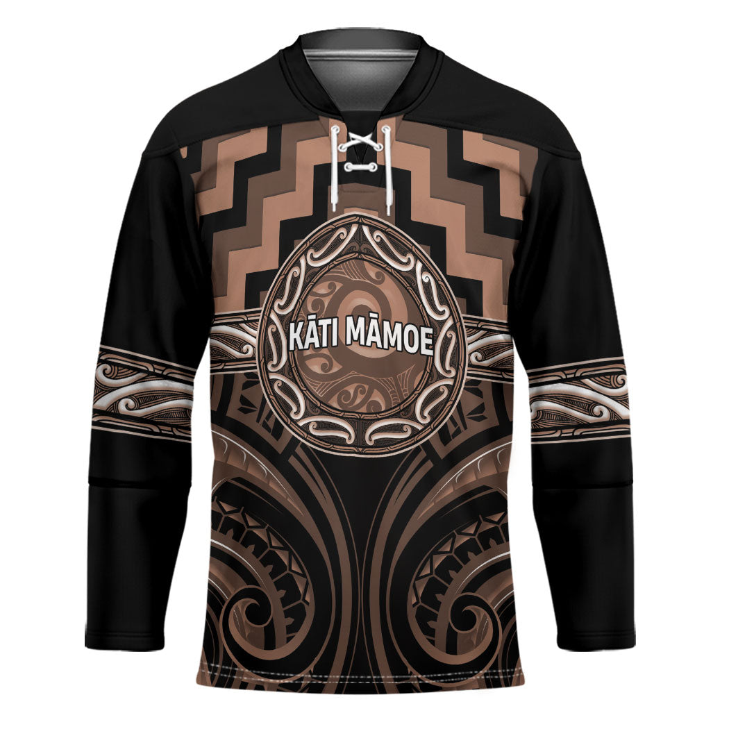 Aotearoa Kati Mamoe Personalised Hockey Jersey Maori Iwi Poutama Puhoro Tattoo
