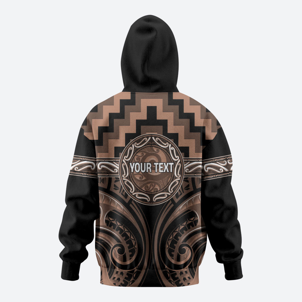 Aotearoa Kati Mamoe Personalised Hoodie Maori Iwi Poutama Puhoro Tattoo LT14 - Polynesian Pride