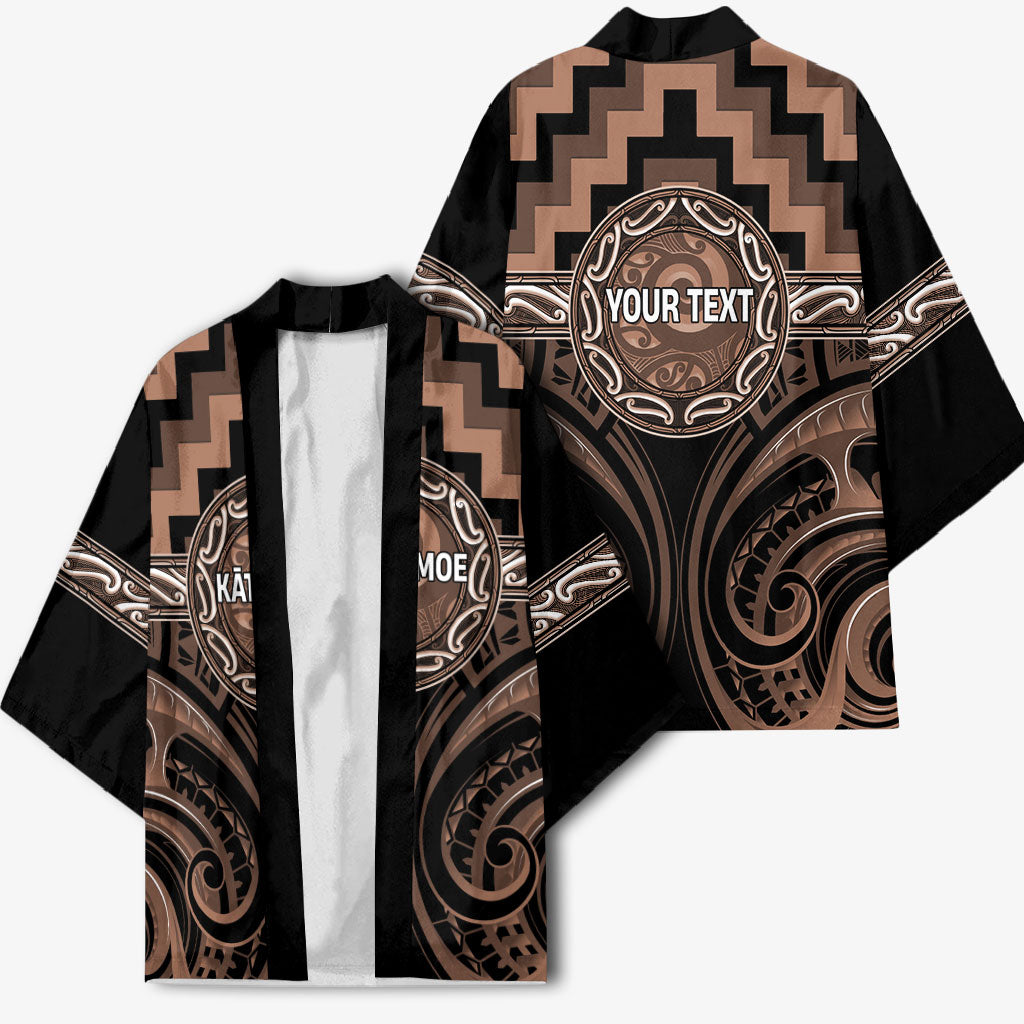 Aotearoa Kati Mamoe Personalised Kimono Maori Iwi Poutama Puhoro Tattoo LT14 - Polynesian Pride