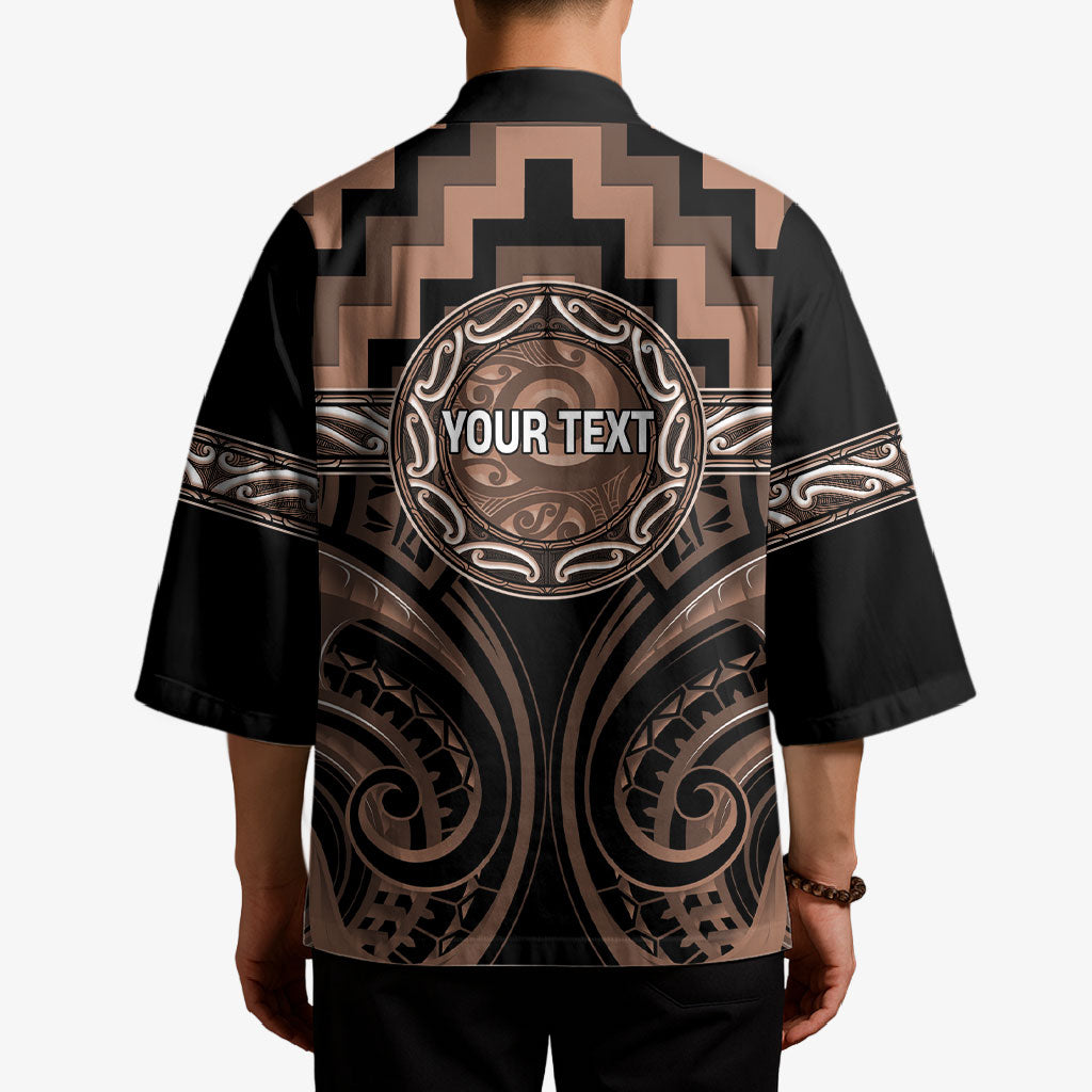 Aotearoa Kati Mamoe Personalised Kimono Maori Iwi Poutama Puhoro Tattoo LT14 - Polynesian Pride