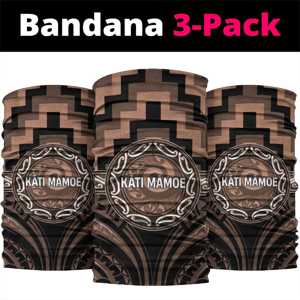 Aotearoa Kati Mamoe Neck Gaiter Maori Iwi Poutama Puhoro Tattoo