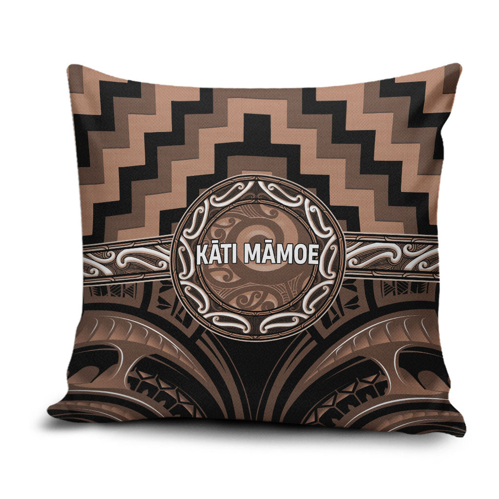 Aotearoa Kati Mamoe Pillow Cover Maori Iwi Poutama Puhoro Tattoo