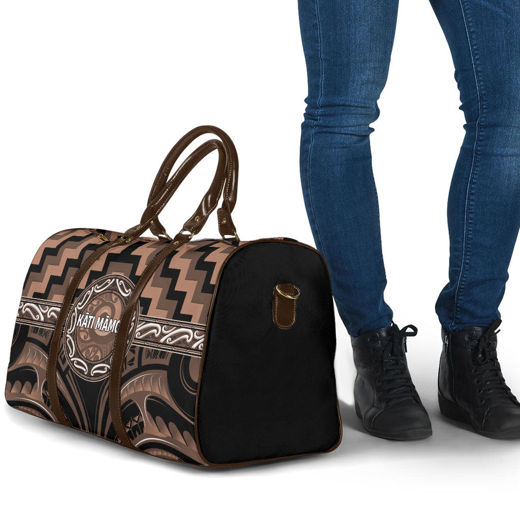 Aotearoa Kati Mamoe Travel Bag Maori Iwi Poutama Puhoro Tattoo LT14 - Polynesian Pride