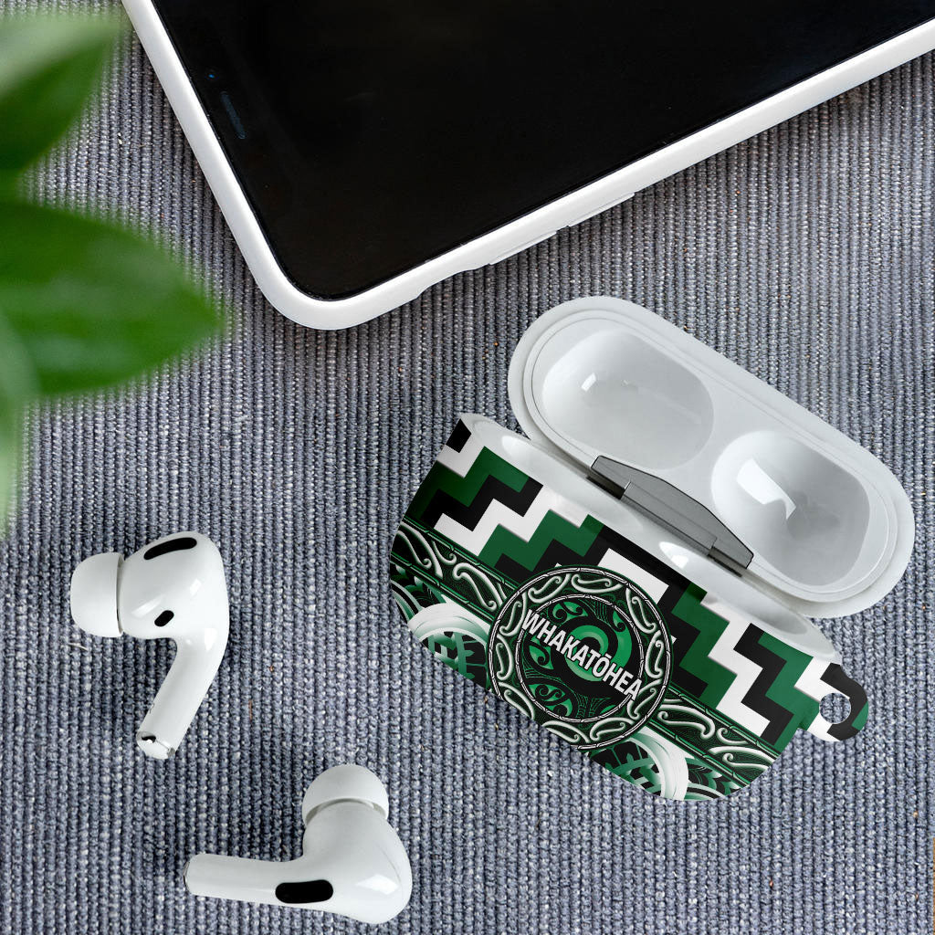 Aotearoa Whakatohea AirPods Case Maori Iwi Poutama Puhoro Tattoo LT14 - Polynesian Pride