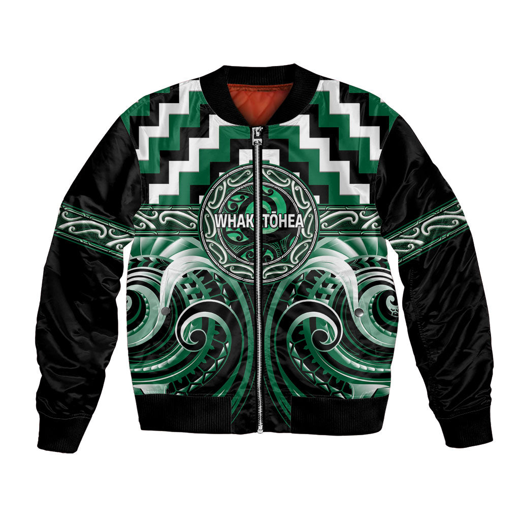 Aotearoa Whakatohea Personalised Bomber Jacket Maori Iwi Poutama Puhoro Tattoo