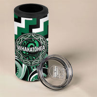 Aotearoa Whakatohea Personalised 4 in 1 Can Cooler Tumbler Maori Iwi Poutama Puhoro Tattoo LT14 - Polynesian Pride