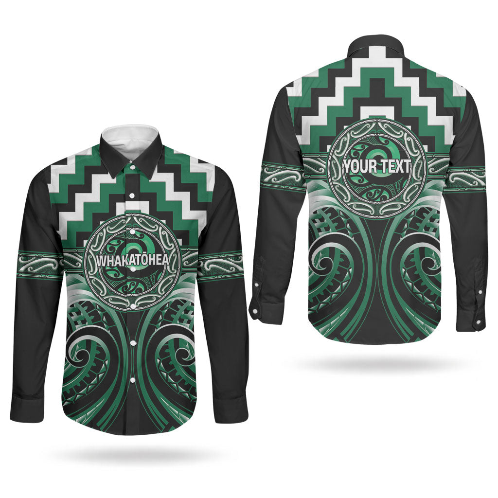 Aotearoa Whakatohea Personalised Couples Matching Off Shoulder Maxi Dress and Long Sleeve Button Shirt Maori Iwi Poutama Puhoro Tattoo LT14 - Polynesian Pride