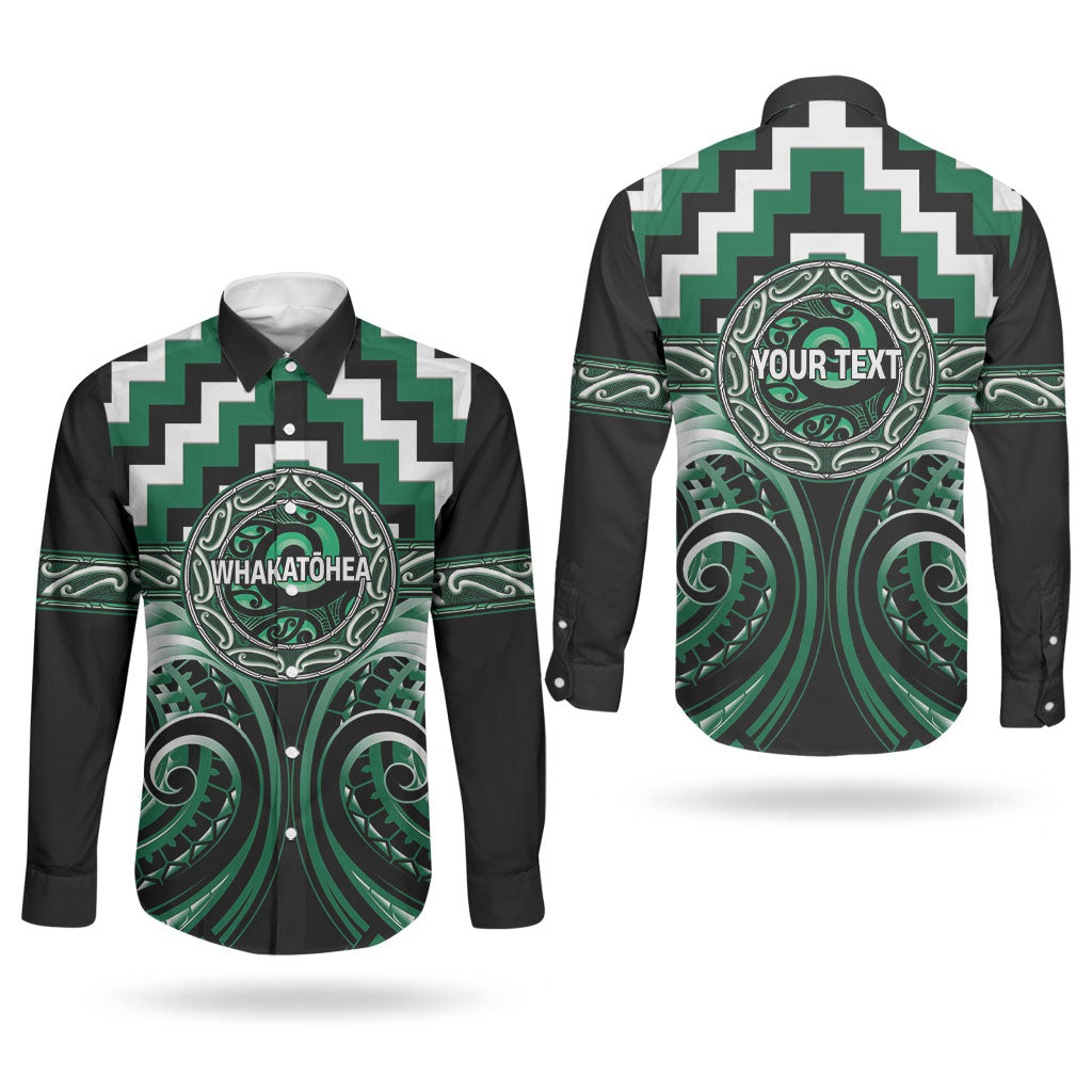 Aotearoa Whakatohea Personalised Couples Matching Summer Maxi Dress and Long Sleeve Button Shirt Maori Iwi Poutama Puhoro Tattoo LT14 - Polynesian Pride