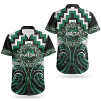 Aotearoa Whakatohea Personalised Couples Matching Tank Maxi Dress and Hawaiian Shirt Maori Iwi Poutama Puhoro Tattoo LT14 - Polynesian Pride