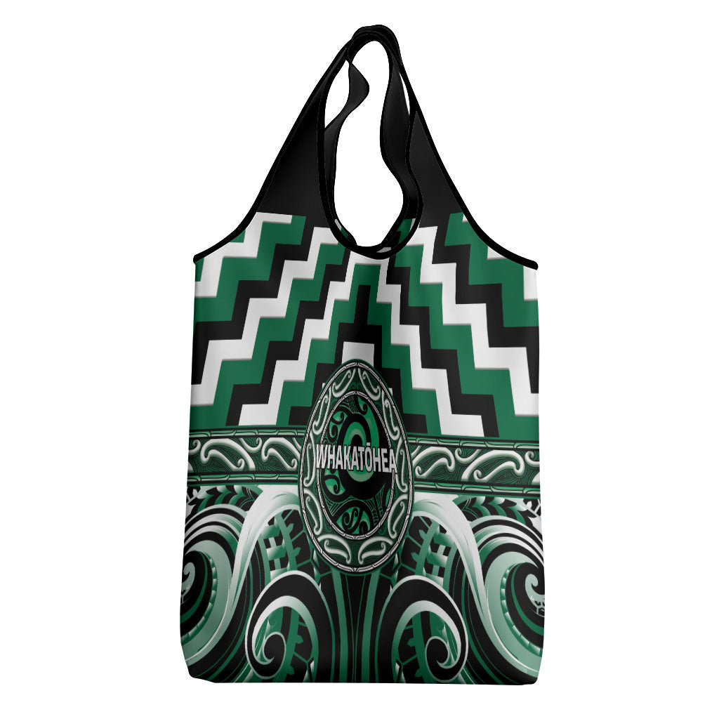 Aotearoa Whakatohea Grocery Bag Maori Iwi Poutama Puhoro Tattoo LT14 - Polynesian Pride