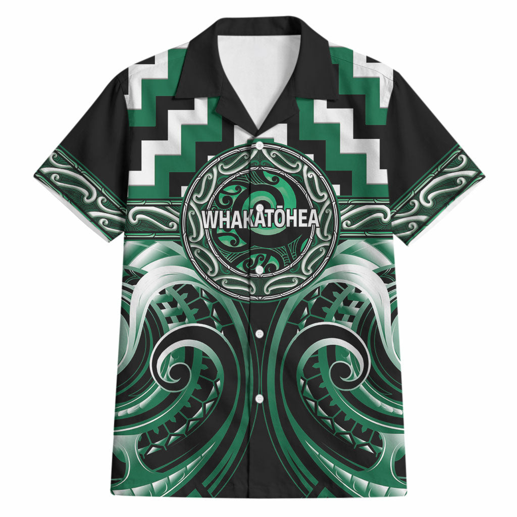 Aotearoa Whakatohea Personalised Hawaiian Shirt Maori Iwi Poutama Puhoro Tattoo
