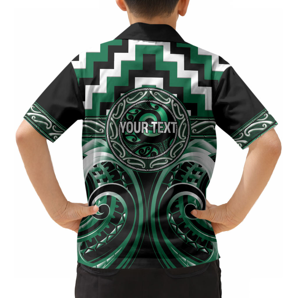 Aotearoa Whakatohea Personalised Kid Hawaiian Shirt Maori Iwi Poutama Puhoro Tattoo LT14 - Polynesian Pride