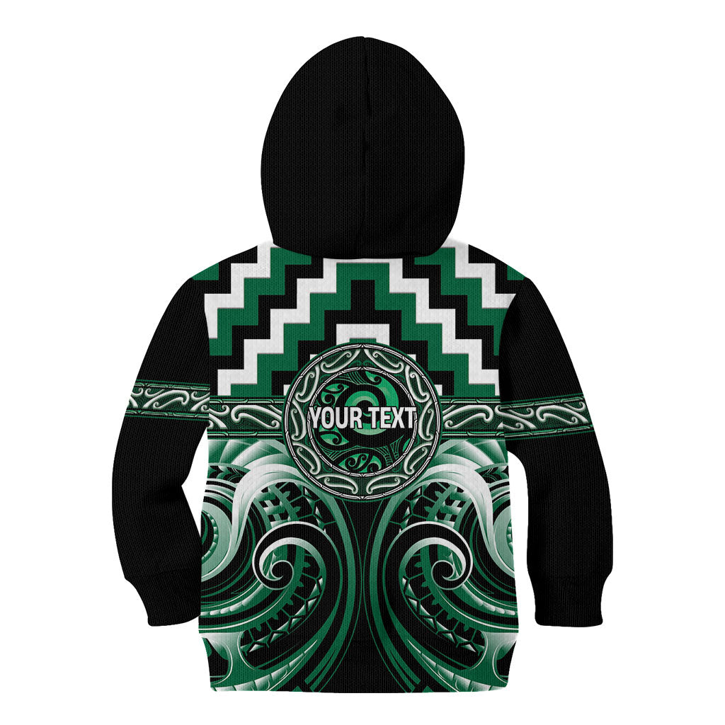 Aotearoa Whakatohea Personalised Kid Hoodie Maori Iwi Poutama Puhoro Tattoo LT14 - Polynesian Pride