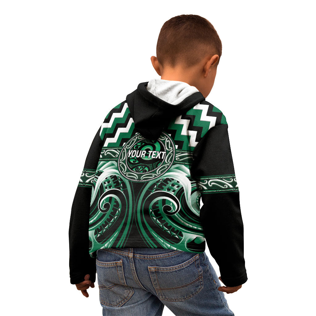 Aotearoa Whakatohea Personalised Kid Hoodie Maori Iwi Poutama Puhoro Tattoo LT14 - Polynesian Pride