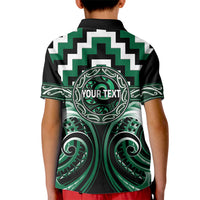 Aotearoa Whakatohea Personalised Kid Polo Shirt Maori Iwi Poutama Puhoro Tattoo LT14 - Polynesian Pride