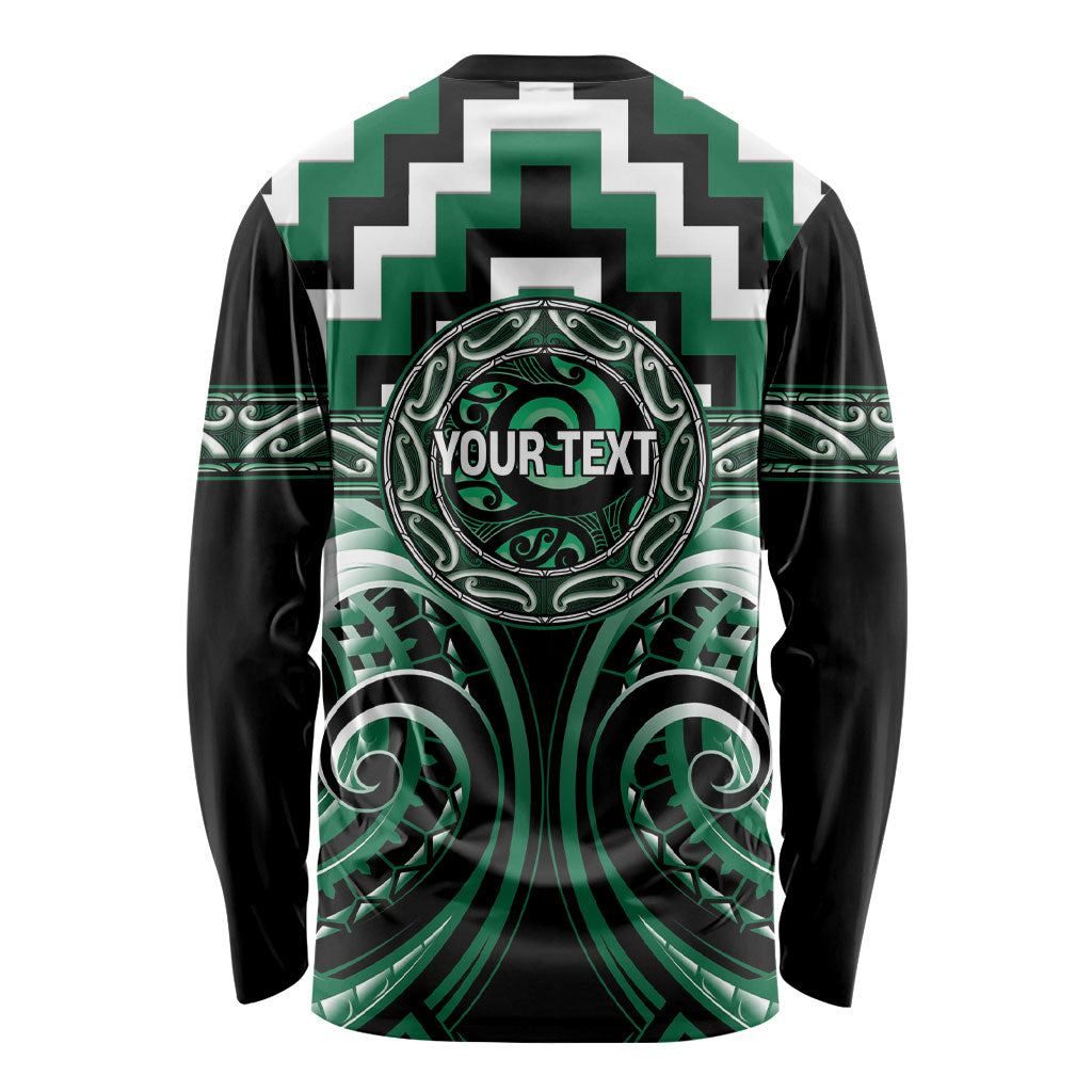 Aotearoa Whakatohea Personalised Long Sleeve Shirt Maori Iwi Poutama Puhoro Tattoo LT14 - Polynesian Pride