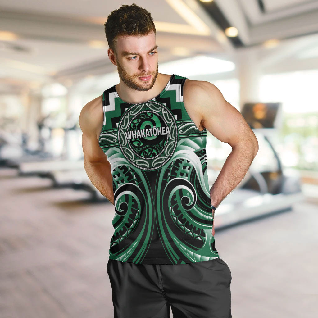 Aotearoa Whakatohea Personalised Men Tank Top Maori Iwi Poutama Puhoro Tattoo