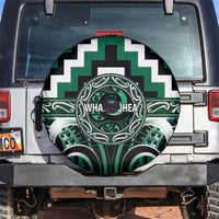 Aotearoa Whakatohea Spare Tire Cover Maori Iwi Poutama Puhoro Tattoo LT14 Green - Polynesian Pride