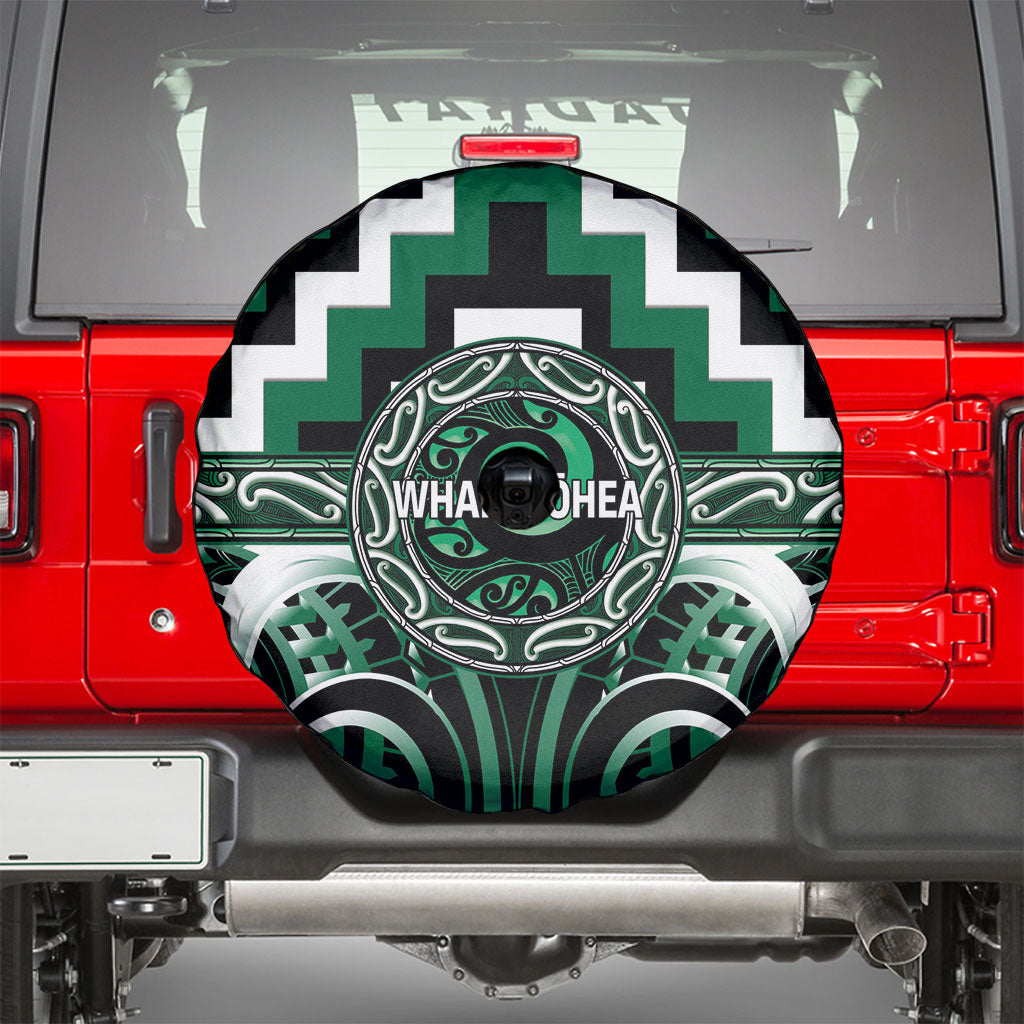 Aotearoa Whakatohea Spare Tire Cover Maori Iwi Poutama Puhoro Tattoo LT14 - Polynesian Pride