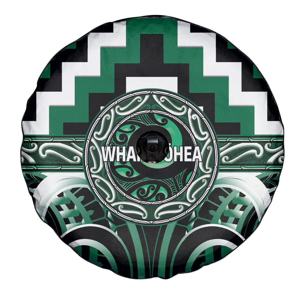 Aotearoa Whakatohea Spare Tire Cover Maori Iwi Poutama Puhoro Tattoo LT14 - Polynesian Pride